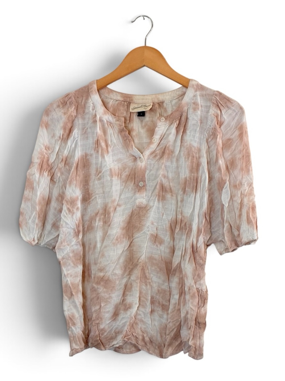Universal Thread | Soft tie dye puff balloon short sleeve blouse size medium